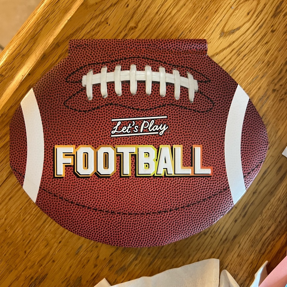 Football Shaped book "Let's Play Football"